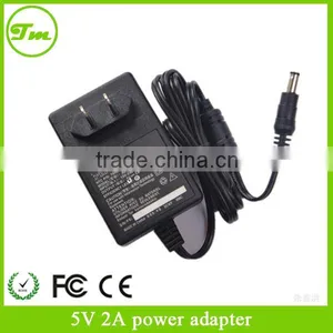 3.5mm US Plug Adaptor 5V2A Black Wall Charger for Crystal Flame Elf thumbnail-1