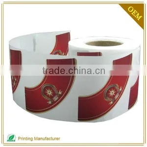 2015 Top Quality Bottle Neck Decal Sticker Label With Logo Printing Factory thumbnail-5