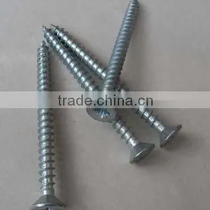 Carbon Steel White Zinc Phillips Flat Head Self Tapping Screw thumbnail-1