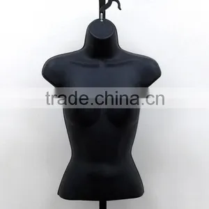 Half Round Plastic Forms - Female Upper Torso Display Mannequin thumbnail-2
