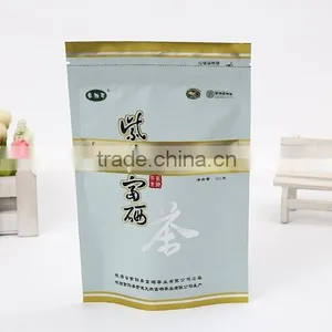 Distinctive Aluminum Foil Lining Chinese Tea Bag With Zipper thumbnail-1