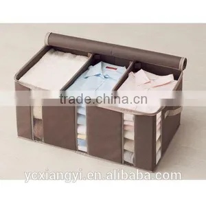 Divided Multi-compartment Storage Box, See-Through Window Zipper Storage Box thumbnail-1