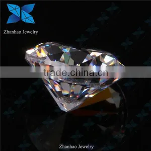 Round Brilliant Cut White Korean Cubic Zirconia cz Jewelry thumbnail-1