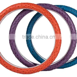 Pu Steering Wheel Cover Bulge Antiskid Fashion Set Small Sheepskin Car Steering Wheel Set of Comfortable Feel thumbnail-5