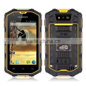 High Quality 4 Inch Hummer H5 Android 4.2 Mtk6572A Dual Core Dual Sim Card 4GB ROM 3G Waterproof Rugged Mobile Phone thumbnail-1