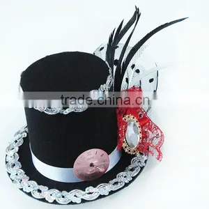 MYLOVE 9cm Mini Fascinator Hat Clock Hat Party MLGM035 thumbnail-1