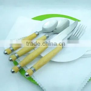 Stainless Steel Wooden Flatware thumbnail-1