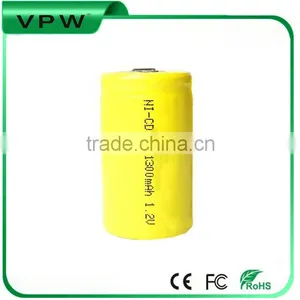 Trade Assurance 2500mah 1.2V ni cd Rechargeable Battery thumbnail-1