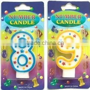 Wholesale Star Number Candle, Available in 1 2 3 4 5 6 7 8 9 0 Kids Birthday Partyware Party Supplies thumbnail-1