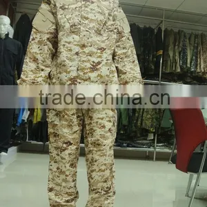 Custom Cotton Polyest Ripstop Desert Digital Camouflage Lybria Army Vertical Collar Fighting ACU Uniform thumbnail-1