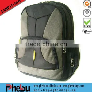15.4" Notebook Polyester Backpack, Black&gray Laptop Bags(LAPB15-010) thumbnail-1