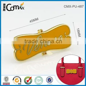 Different Color Filled Custom Fancy Handbag Metal Logo thumbnail-1