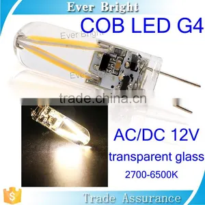 Warm White 30smd g4 Cob Car Led Bulb AC/DC 12V Transparent Glass g4 Led Light Bulb thumbnail-1