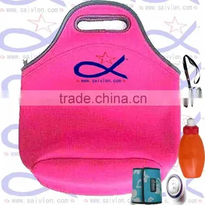 OEM Logo Print Neoprene Insulated Lunch Tote Bag thumbnail-1