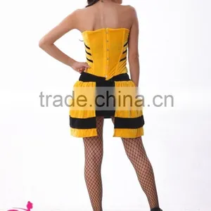 Hot Hot Animal Costumes Honey Bee Fancy Dress Sexy Halloween Costumes for Women thumbnail-3