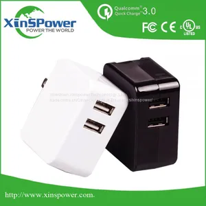 Shenzhen Factory Sale Best Price EU Plug 5V 3.4A Dual Port Portable USB Charger thumbnail-4