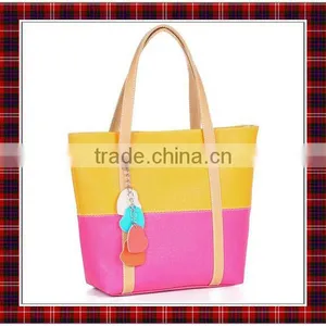 Candy Color Handbag, Lady's Tote, Handbag, Bicolorable Handbag, PU Leather Handbag, Evening Bag (BCC034) thumbnail-1