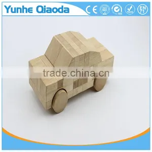 Vehicle Block Racing Car 3D Woodcraft Kit Assemble Paint DIY Toys for Kids Adults the Best Birthday Gift thumbnail-1