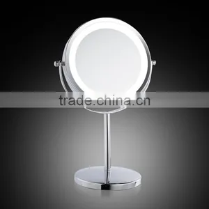 Double Sided Tabletop Magnification LED Makeup Mirror thumbnail-1