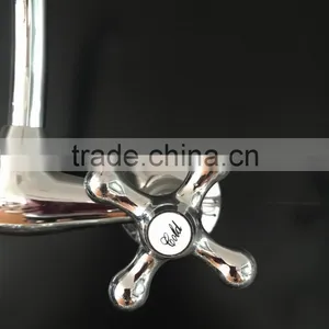 Double Handle Brass ZNIC Kitchen Faucet thumbnail-6