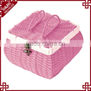 S.D Washing Plastic Rattan Cheap Woven Gift Baskets and Boxes thumbnail-1
