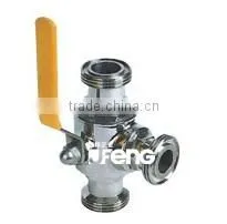 Sanitary Grade Screw Three-way Ball Valve thumbnail-1