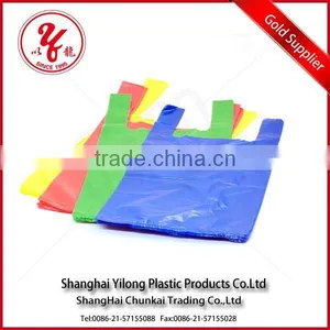 Colored Plastic T-shirt Bags thumbnail-1