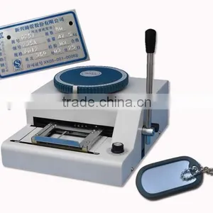 Hand Press Table Character Letter Number Metal Plate Punch Set thumbnail-1