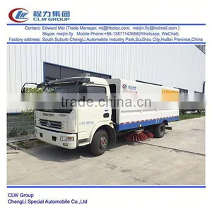 Dongfeng 4*2 Type 120hp 6 Ton Manual Road Sweeper thumbnail-1