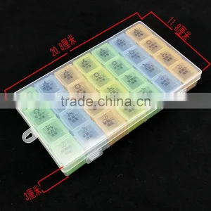 Yiwu Wholesale BPA FREE 7 Days Colorful Promotion Plastic Pill Box/capsule Storage Case/capsule Case thumbnail-4
