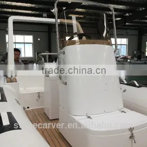 China Cheap 5.8m 19ft Fiberglass Bottom Inflatable Rib Boat thumbnail-3