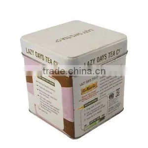 Fast Delivery Varnish Square Printed Large Tin Metal Box thumbnail-1