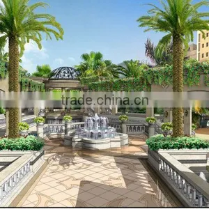 High Definition Computer 3D Rendering Design for Villa Entrance Hall and Staircase thumbnail-6