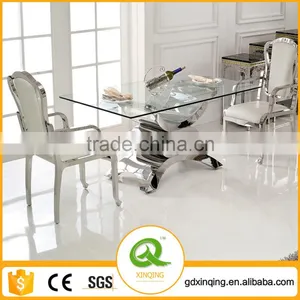 Th346 Party Furniture Table Set Luxury Stainless Steel Dining Table thumbnail-2
