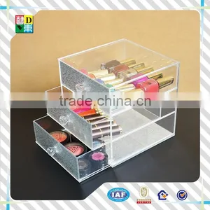 High Quality Acrylic Box With Drawers for Nail Polish,2015 Modern Design Acrylic Organizer With Lid for Jewelry / Cosmetics thumbnail-1