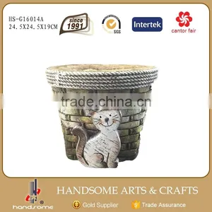 Decorative Plant Pots Indoor Turquoise Flower Pot Garden Decoration thumbnail-1