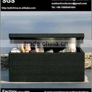 Factory Sale Popular Outdoor PE Rattan Cushion Storage Box thumbnail-1