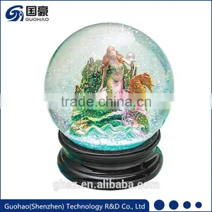Cheap Water Snow Globe Ball Mermaid Snowdome Souvenir Gift thumbnail-1