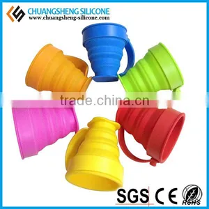 Daily Necessory Folding Cup, Silicone Foldable Mug, Multifunctional Container thumbnail-1