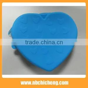 Promotional Gifts Heart Shape Coin Bag Silicone Mini Purse Silicone Coin Purse thumbnail-1