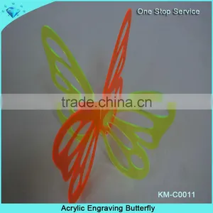 Colorful Acrylic Engraving Butterfly for Holiday Decoration and Gifts thumbnail-2