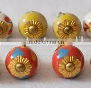 New Mix Design Hand Painted Cabinet Ceramic Knobs thumbnail-1