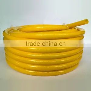 Yarn Tube pu Abrasion Resistance Yellow 1/4"(10mm*6.3mm) 7.5m Used for Pneumatic Tools for Braided Hose thumbnail-1