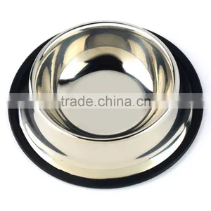 1 Standard Stainless Steel Pet Puppy Cat Dog Food or Drink Water Bowl Dish Wholesale thumbnail-2