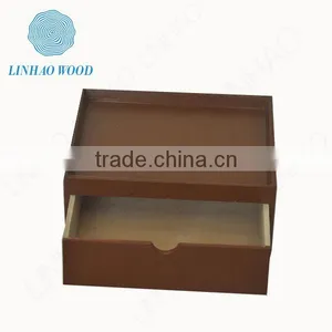 Factory Price High Quality Wooden Tea Box Sliding , Wooden Tea Box With a Drawer thumbnail-4