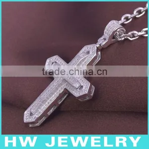 HWMCP1279 Micro Pave Setting Celtic Cross Pendant thumbnail-1
