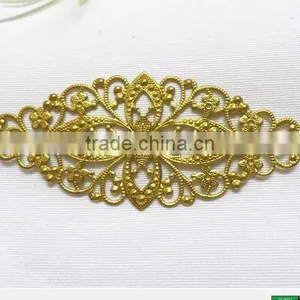 Hollow Flower Garment Accessories Brass Flower Shoe Bag Hair Accessories Fashion Jewelry Accessories thumbnail-1