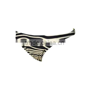 Cheap Stripe Printing Sexy Women Metallic Bikini Swimwear Wholesale thumbnail-5