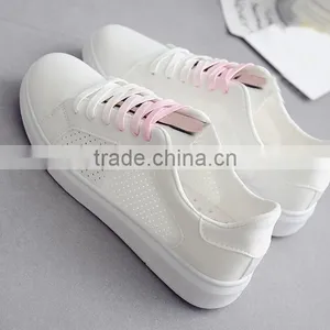 Zm35609a Ladies Fancy Footwear Summer White Casual Canvas Shoes thumbnail-2