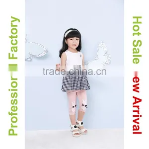2015 New Model Pink Flower Girl Dress With Rabbit Decoration thumbnail-3